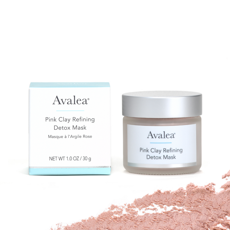 Australian Pink Clay Face Mask for Dry, Oily or Combination Skin,  Blackheads & Pores, Exfoliant, Avalea Skincare